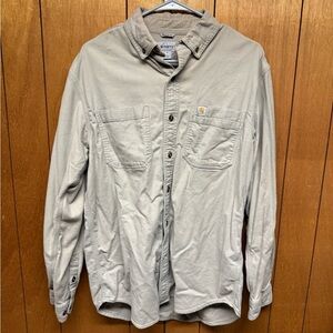 Carhartt Light Flannel Shirt Beige Medium